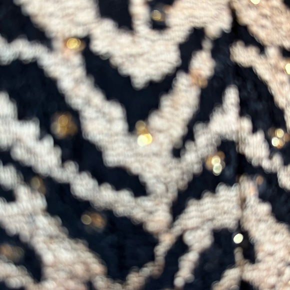 Gold sparkled animal print jacket by Town and Travel. - Picture 3 of 7